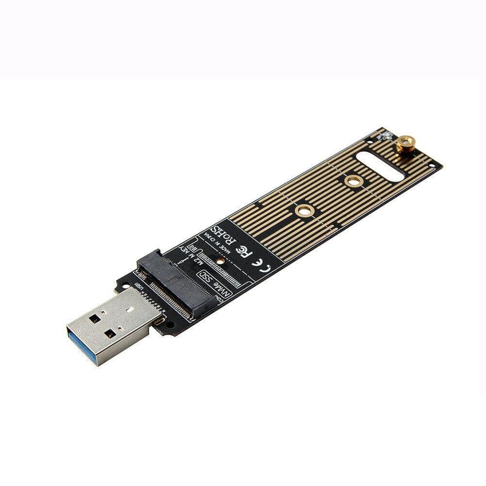 USB 3.0 to NVM M-Key M.2 NGFF External SSD PCBA Carrying Adapter with Disk Box: Default Title