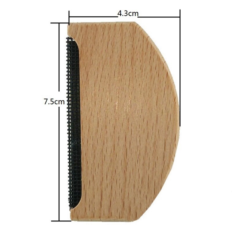 Portable Wooden Tray Hair Comb Cashmere Sweater Hair Remover Hair Ball Trimmer Wooden Clothes Ball Remover