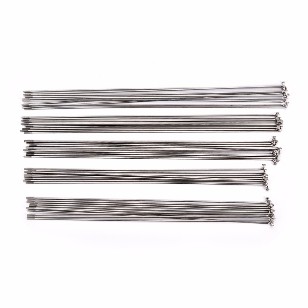 10Stck Neue Berg/Rennrad Stahl 14G Speichen Speichen + Nippel Splitter Farbe Hohe Festigkeit Fahrrad speichen 253 ~ 290mm
