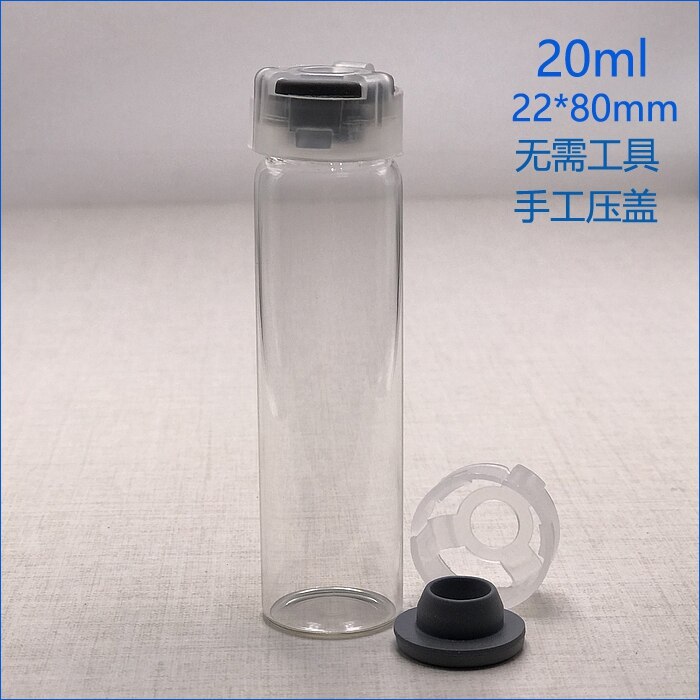 Transparent Essential Oil Bottle Thin Glass Small transparent Perfume Oil Vials Sample Test Bottle lab Sample Bottle with cover