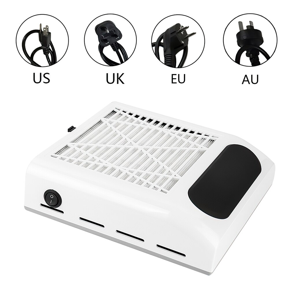 Professionele Nail Stofafzuiging Collector Sterke Fan 80W Nagels Stofzuiger Nail Art Salon Apparatuur Manicure Machine Tools