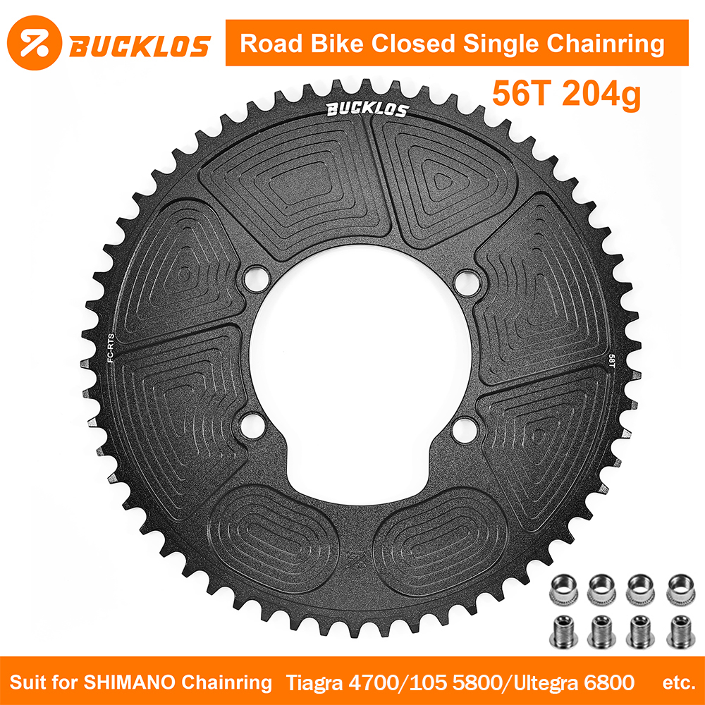 BUCKLOS 110BCD Kettenblatt für Tiagra 4700/105 5800/Ultegra 6800 Rennrad-Kettenblatt Fahrrad 110 BCD Kettenrad für SHIMANO 105: Hellgrau