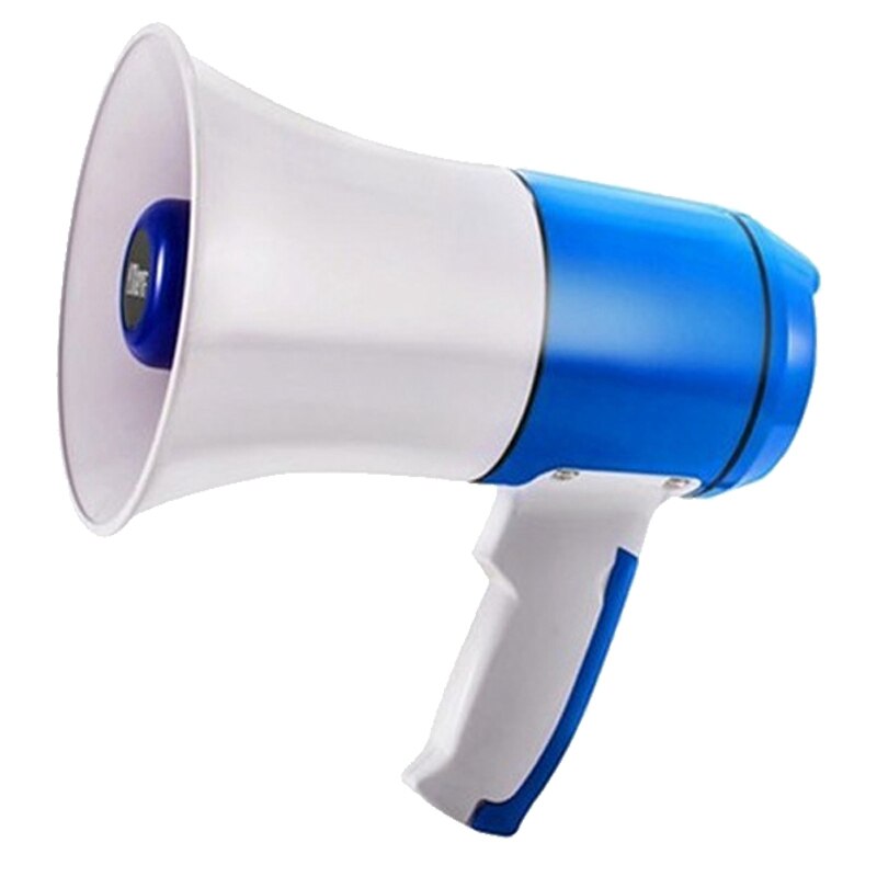Megaphone High-Power Handheld Megaphone with Music Alarm Function, High-Definition Recording, Long Standby