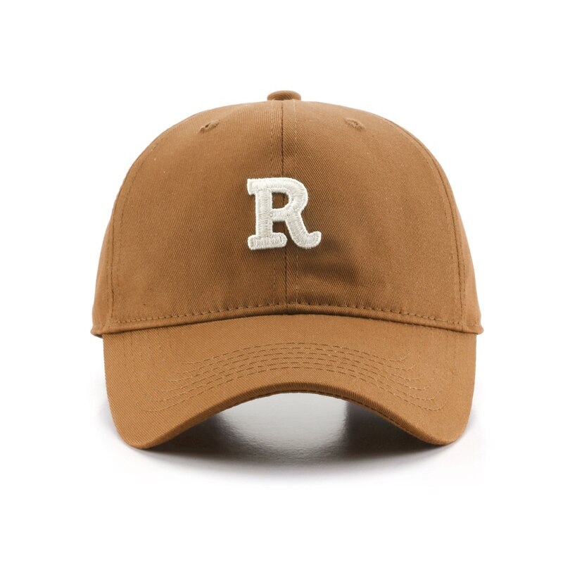 Baseball Women&#39;s Cap Men&#39;s Caps for Men Letter R Embroidery Four Seasons Male Hat Hats Apparel Accessories: Dark Brown