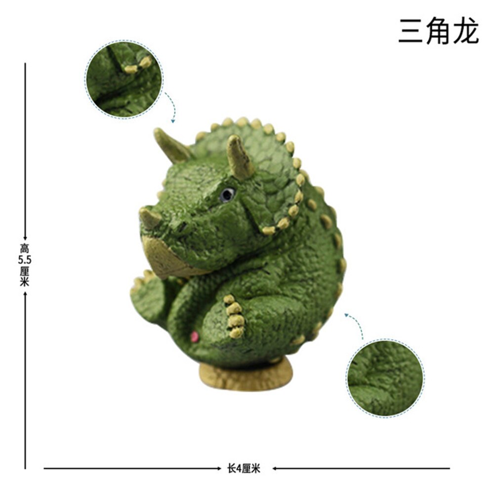 Lion Mandrill Hippo Elephant Penguin Dinosaur Tyrannosaurus Mosasaurus Triceratops Figure Animal Model Collector Decoration: Triceratops