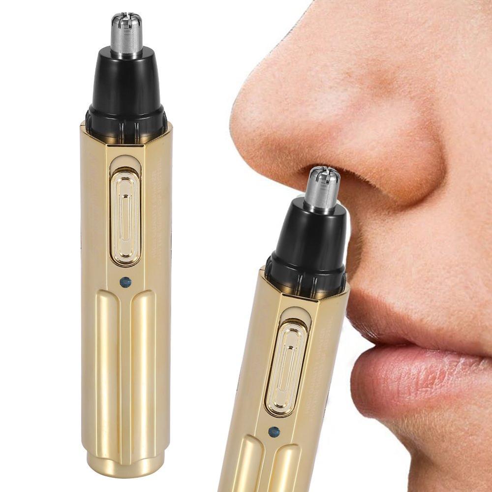 110V Electric Nose Hair Trimmer Rechargeable Nostril Cleaner Electric Vibrissa Device Shaving and Hair Removal Kemei