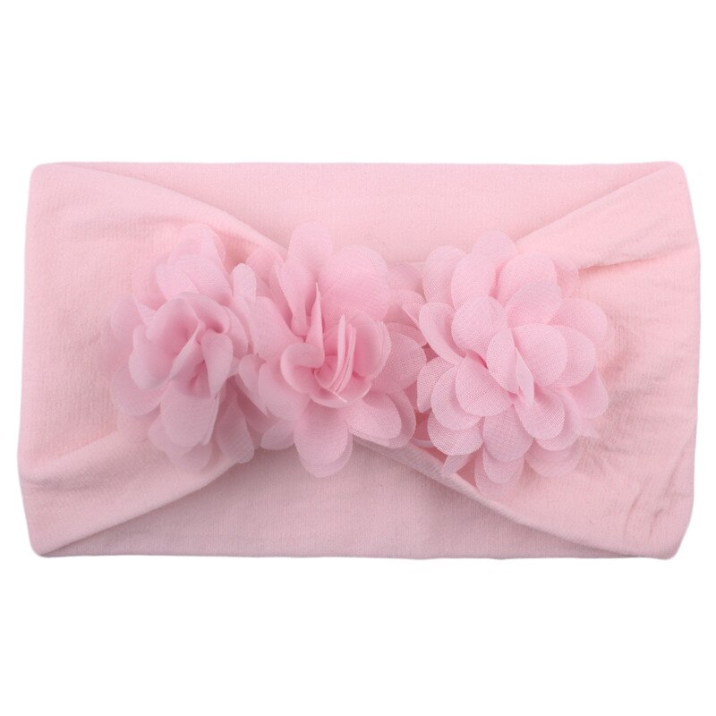 Baby Girl Flower Headbands Newborn Elastic Hairband Soft Princess Head Wraps Baby Hair Accessories Haarband Bandeau Bebe