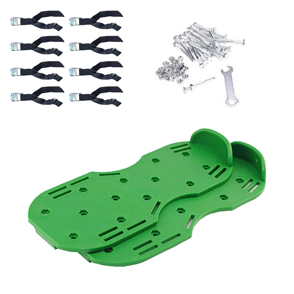 Practical Lawn Aerator Shoes Lawn Aerating Shoes With Spikes Heavy Duty For Garden Courtyard Aerating Lawn Roots Grass: Green