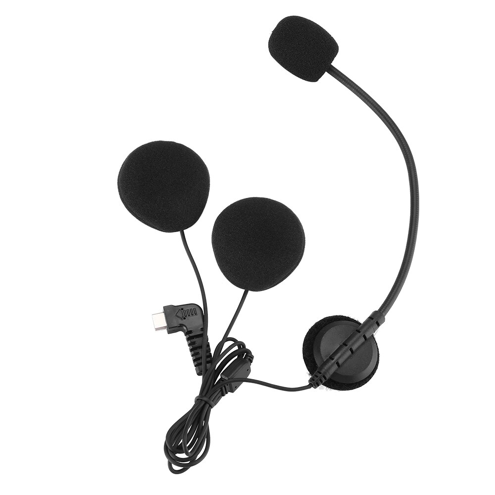 Bt -s2 bt-s1 motorcykel hjelm samtaleanlæg håndfri motorcykel bluetooth headset 2 stk ørestykke type-c interface mikrofon