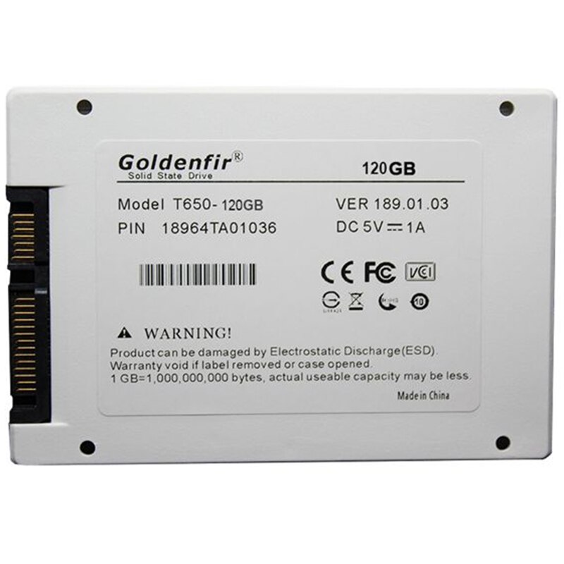 Goldenfir SSD 32GB 64GB 120GB 128GB 240GB 480GB SSD 2,5 Festplatte Festplatte Disc solid State Festplatten 2,5 "Interne SSD Festplatte