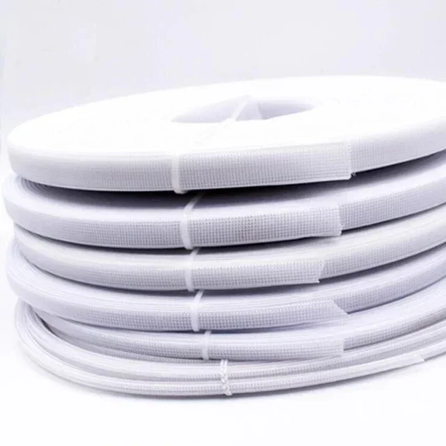 50Yards Meetee 6-15mm Plastic Uitbenen Zwart Wit voor Bras DIY Corset Trouwjurk Maken Naaien Accessoires bot Ondersteuning Tape: WHITE / XL