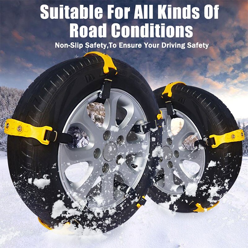 10 Piece car anti slip chain car cross-country anti skid and extrication universal snow tire chain