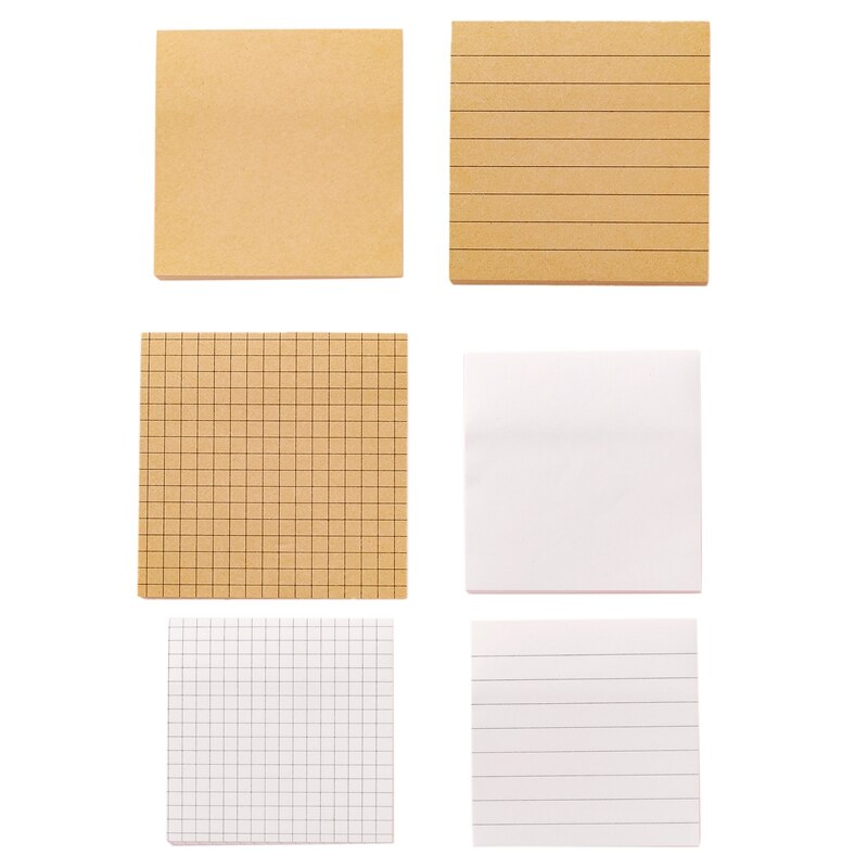 Office Memo Pad Sticker Index Sticky Notes Simplicity Paper Stationery Self-Adhesive Paste Blank Memorandum
