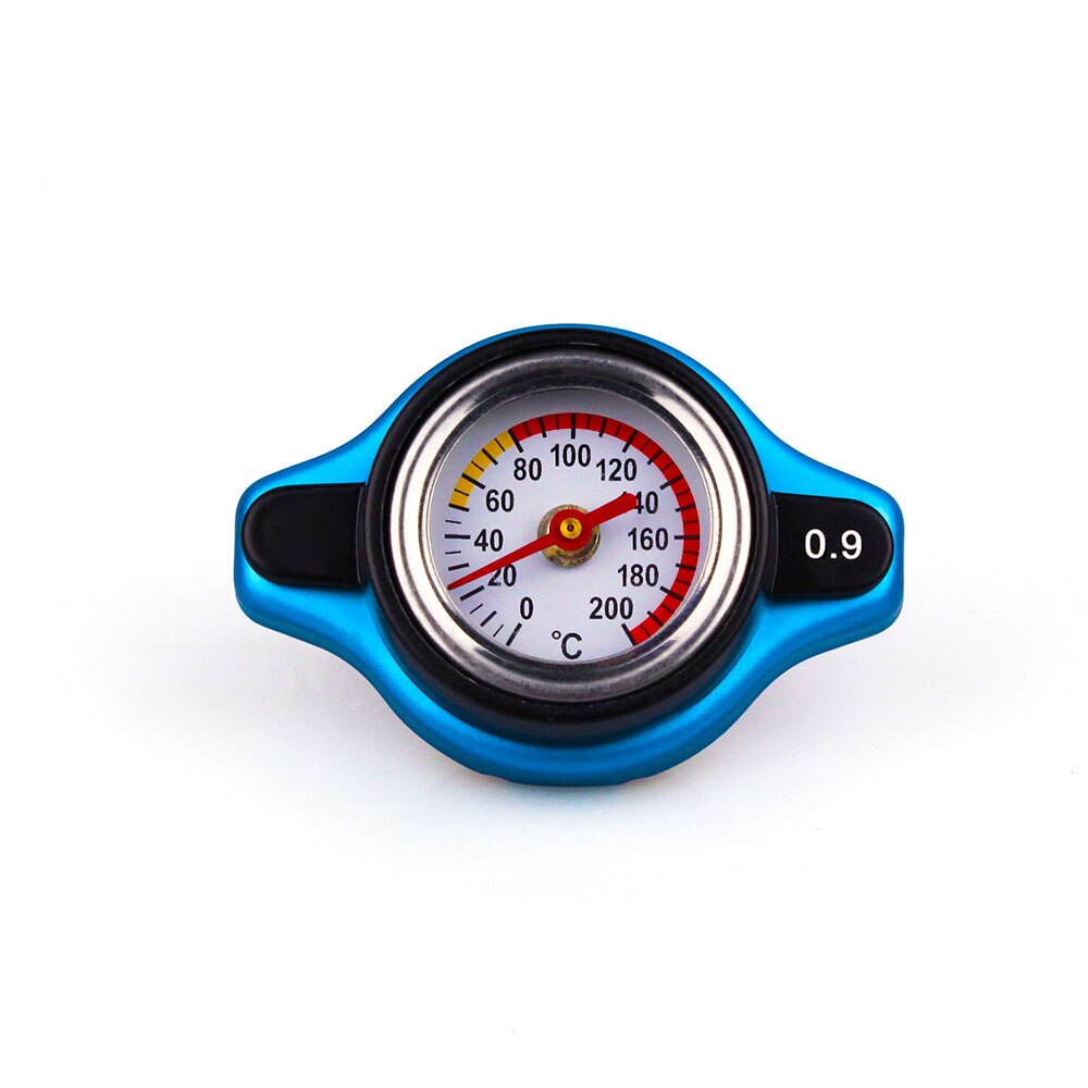 D1 Automobile Water Tank Cover Car Thermostatic Gauge Radiator Cap 0.9 1.1 1.3 Bar Big Head Water Temp Meter
