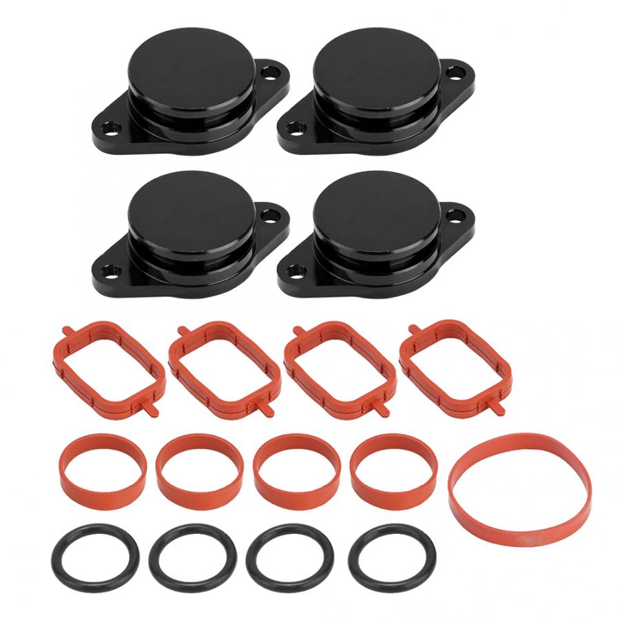 Barro guardia 4x33mm motor remolino solapas borrar tapón ciego con juntas de goma para M47N/M47TU /M47TUD2: Black