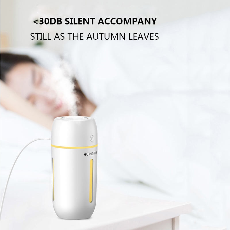 ELOOLE 320ML Luftbefeuchter Mit Batterie für Heimat Sekretariat Tragbare USB Aroma Diffusor Auto Nebel Hersteller Ultraschall Befeuchtung