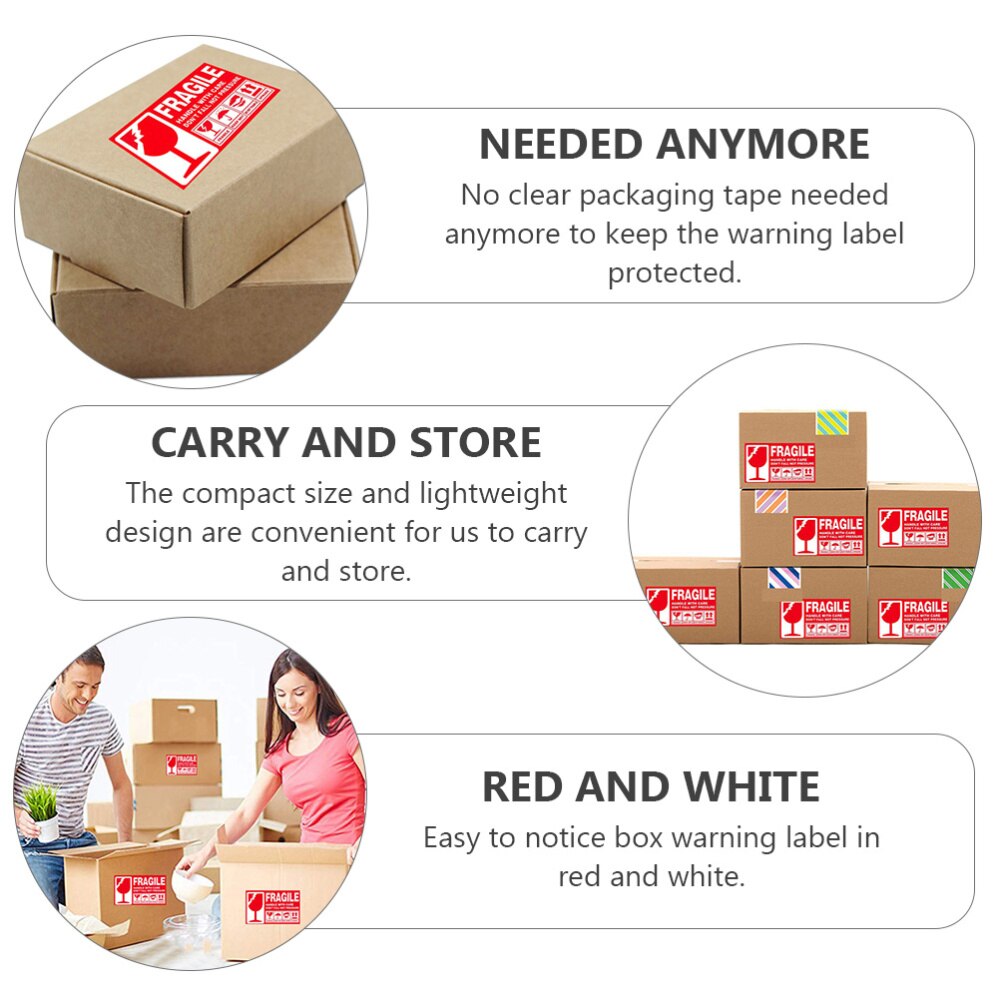 300pcs Fragile Label Stickers Handle with Care Moving Stickers