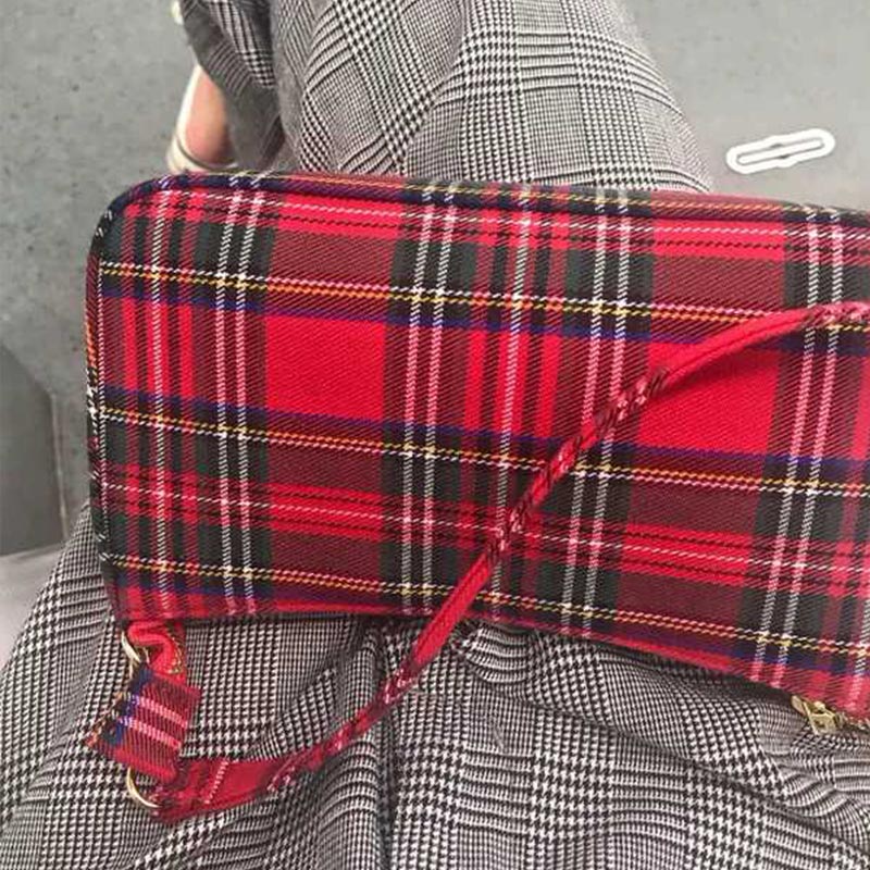 Luxe femmes Baguette sac rétro Plaid sac à bandoulière concepteur rouge Vintage fourre-tout sacs dames sac à main messager sac à main bolsa feminina