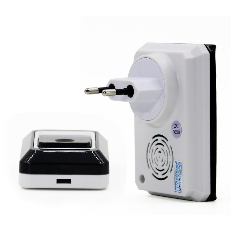 Wireless Smart Home Doorbell 4 Plugs Waterproof Electircal Chime Inteligente Ringbell Remote Control Elderly Pager Door Bell