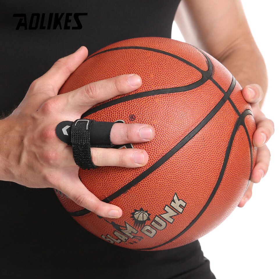 AOLIKES-Protector de dedo para baloncesto, protección de dedos vendaje de férula, alivio del dolor, equipo deportivo, 1 Uds.