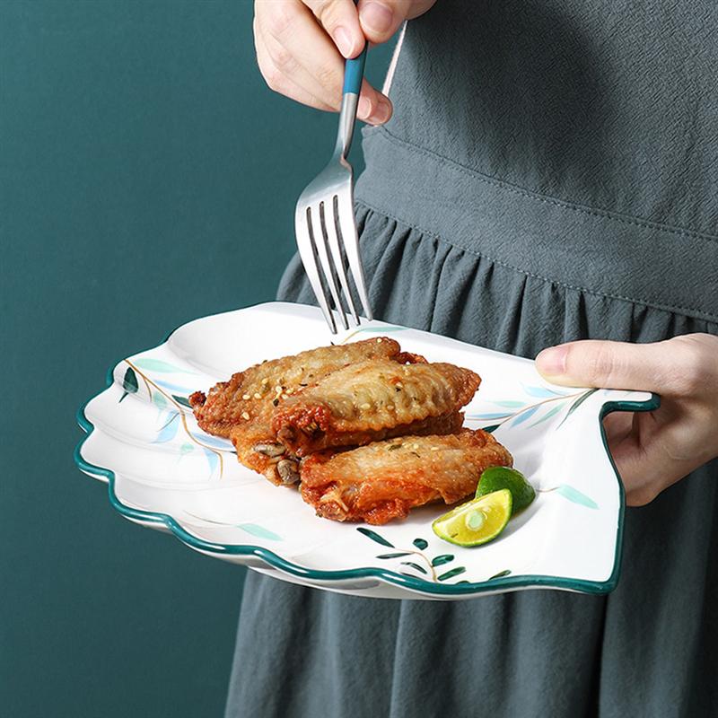 1Pc Dom sektor posiłek płyta ceramiczna kreatywna taca gastronomiczna deser pojemnik na owoce