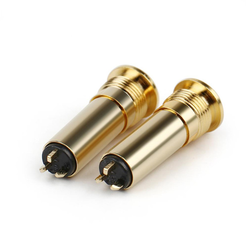 10pcs Jack 2.5 adattatore per cuffie femmina 4 poli 3 connettori Speakon a contatto connettore Audio HiFi in rame placcato oro