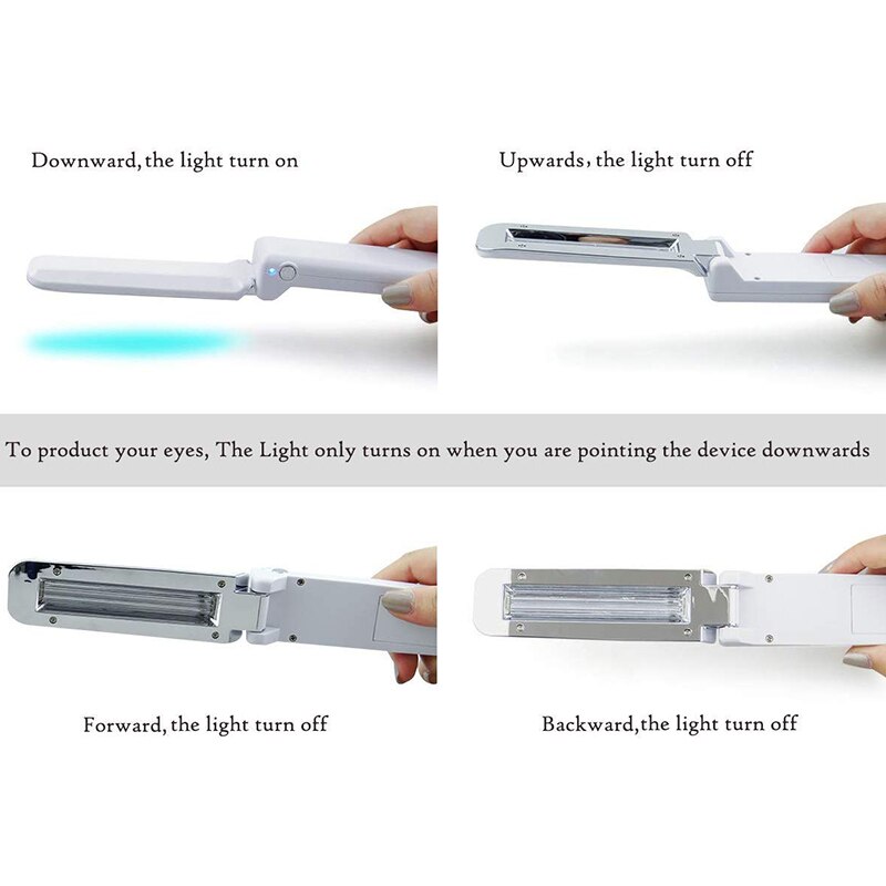 UV Light Mini Disinfection Travel Wand UV Light Without Chemicals for Hotel Household Wardrobe Toilet Car Pet Area