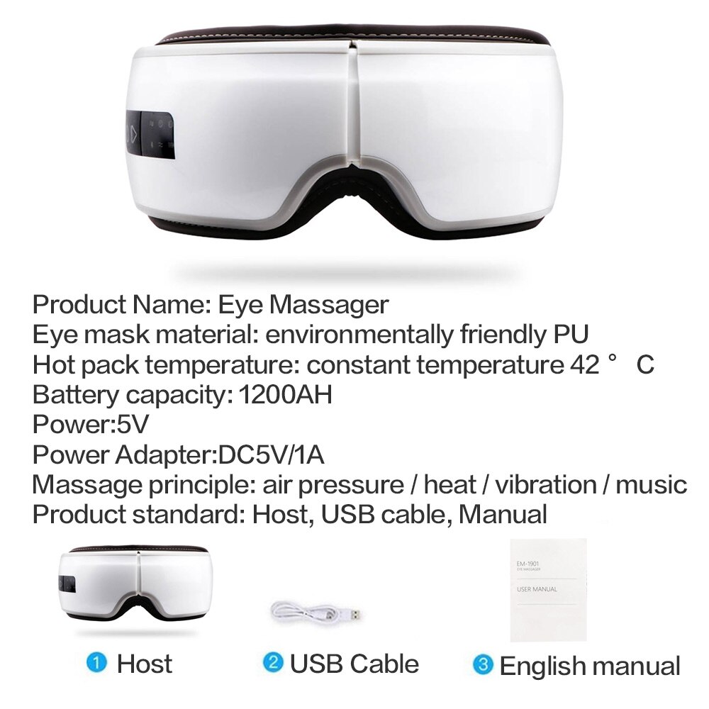 Clever 4D Auge Massagegerät für Augen Falten Elektrische Augen Pflege tragbar Vibration Augen Massage Gläser Müdigkeit Anti Augenringe