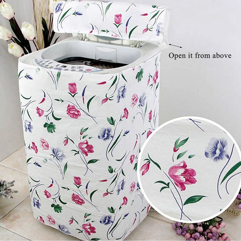 Wash Machine Storage Organizer Dust Covers Washer Lid Appliance Waterproof Protector Coat Case Home Washing Dust-proof cover