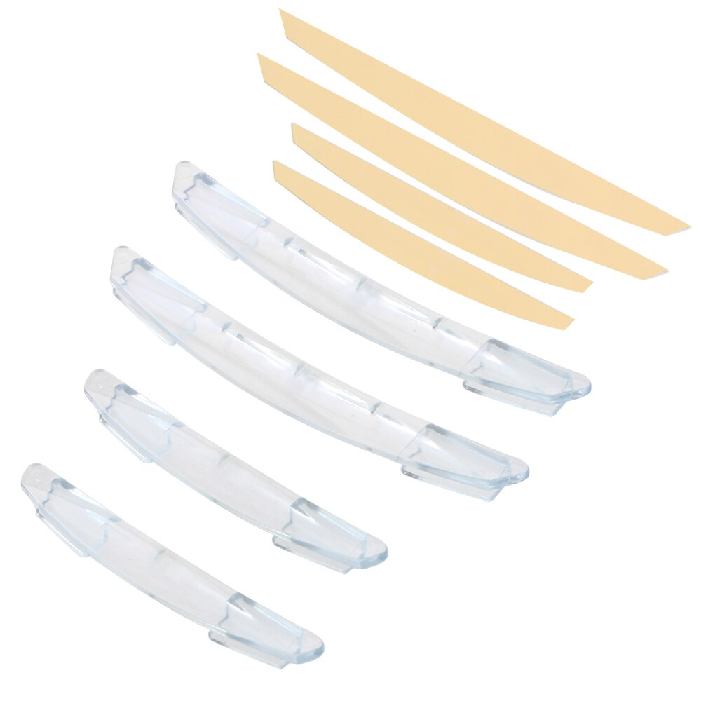 FORAUTO 4Pcs/set Trim Molding Protection Strip Scratch Protector Car Sticker Anti-collision Adhesive Door Edge Guards: Transparent