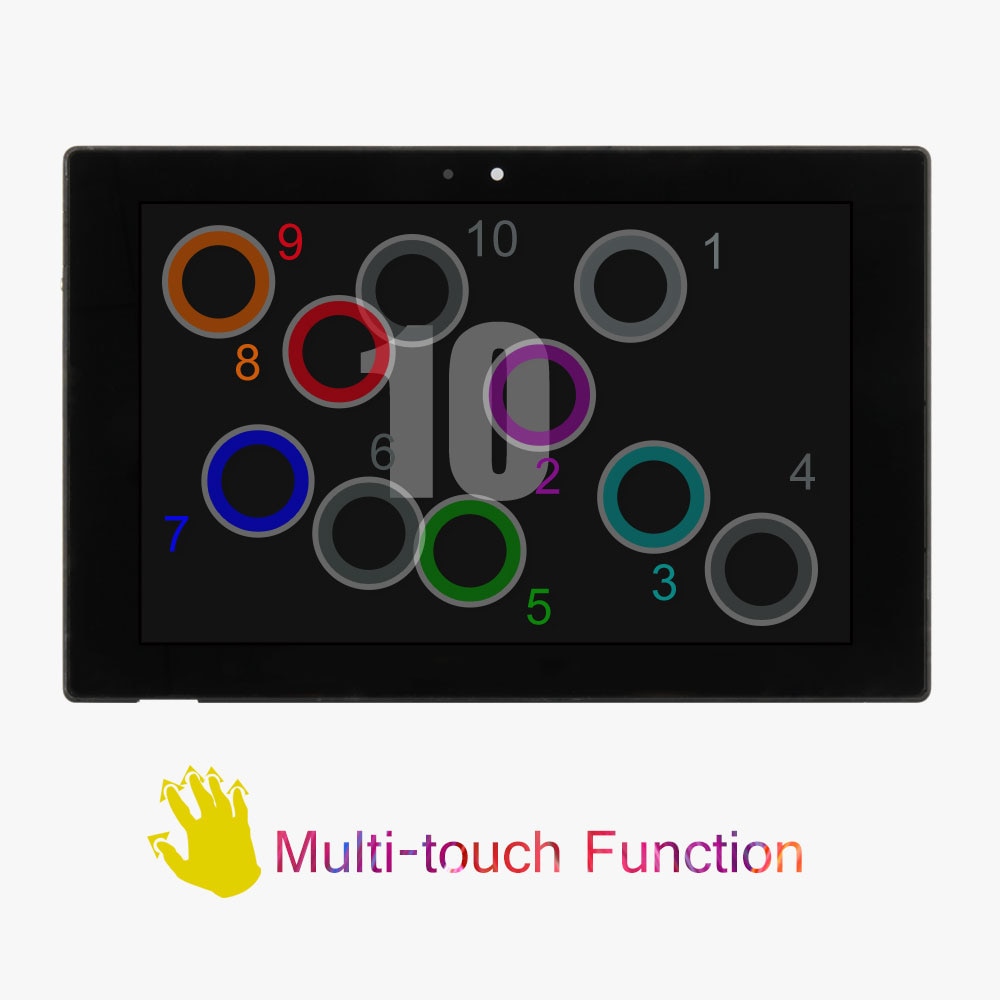 Srjtek voor sony xperia tablet  z 10.1 sgp 311 sgp 312 sgp 321 lcd-scherm matrixscherm touchscreen tablet-pc montage met frame