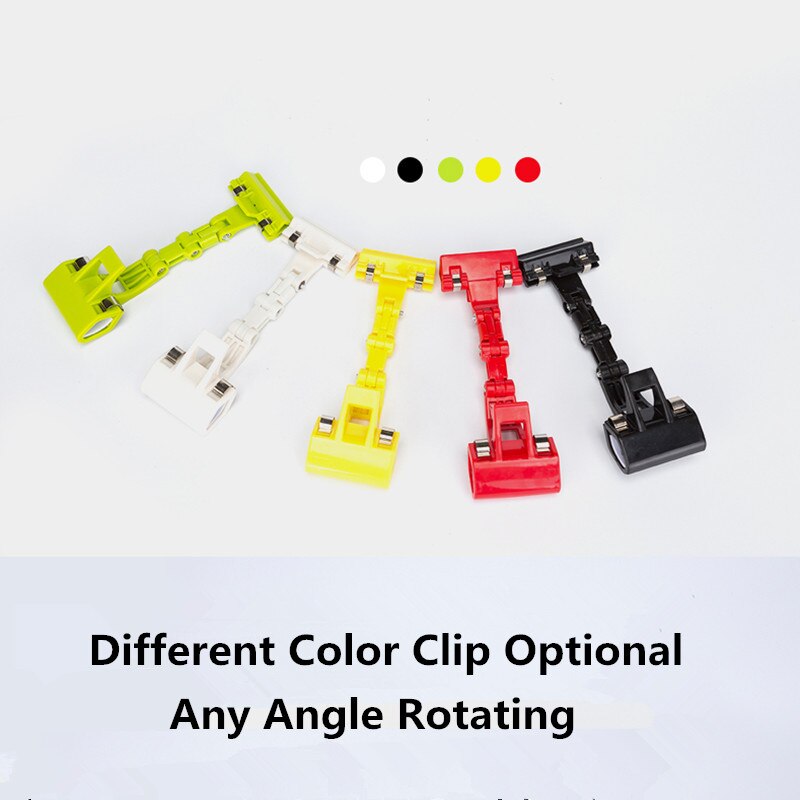 10 pieces plastic merchandise sign clip with erasable board rotatable pop clip holder stand price tag holder display