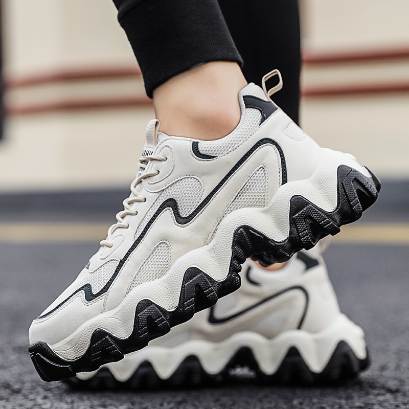 mesh sko herre uformelle komfortable pustende joggesko lette sklisikker plattform gå joggesko zapatillas hombre