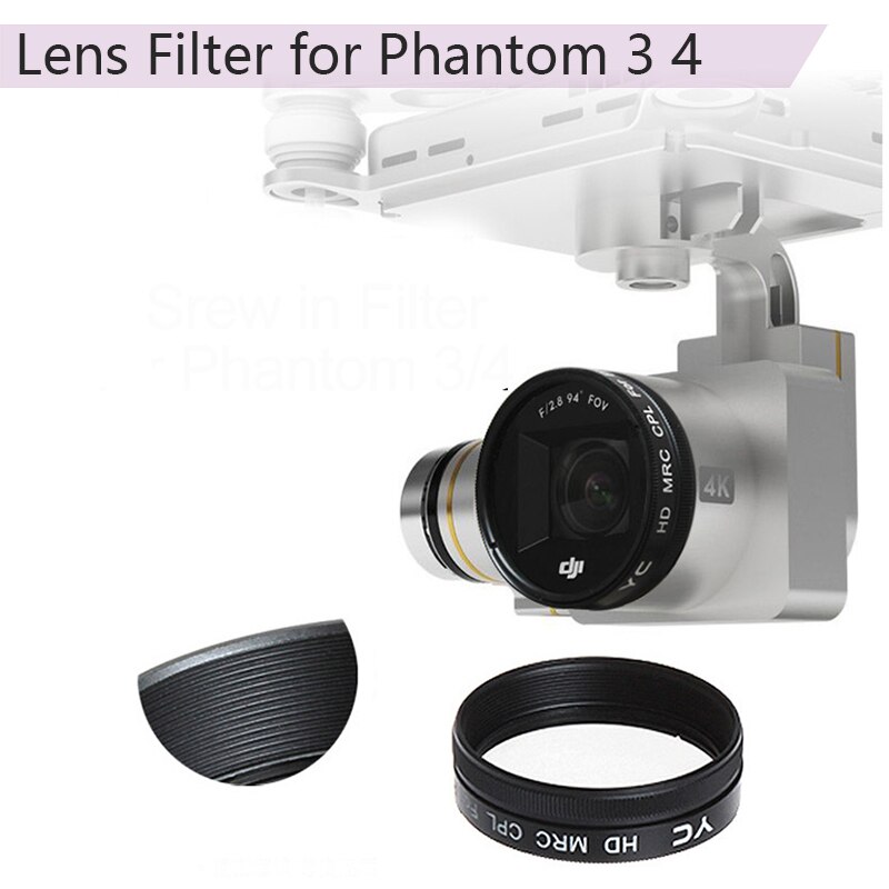 Lens Filters Uv Cpl ND2-400 ND8 ND16 Lens Filter Voor Dji Phantom 3 Adv Pro Phantom 4 Drone Camera Neutral dichtheid Filter