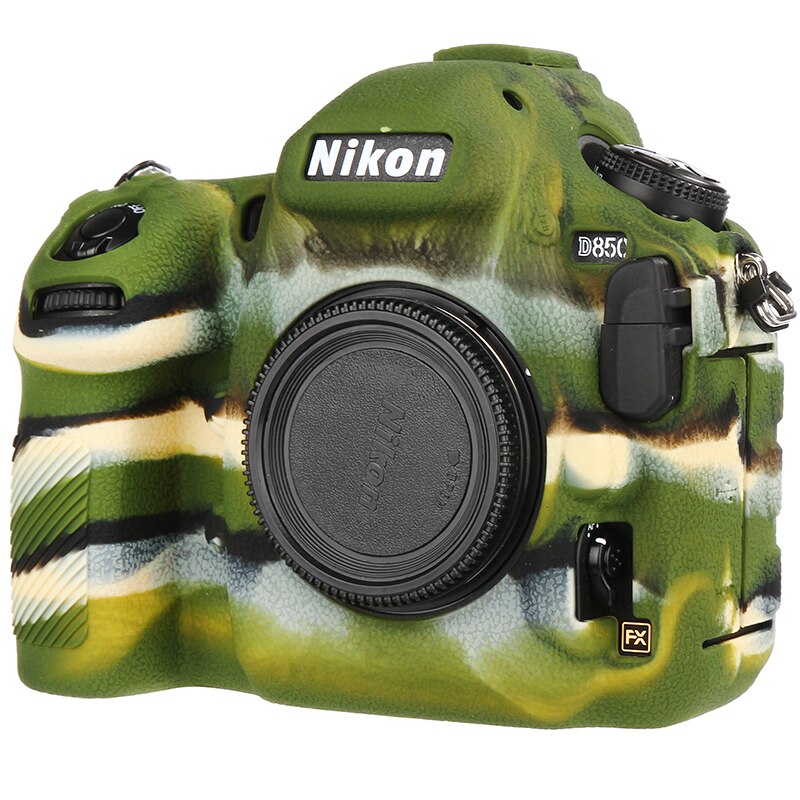 Para Nikon D850 funda de silicona para cámara Nikon D850 cubierta protectora de cámara textura Litchi antideslizante