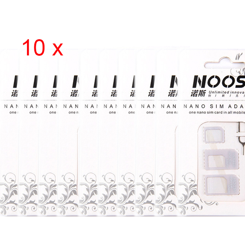 SIM-Kartenadapter Nano Mikro – Standard-4-in-1-Konverter-Bausatz mit Stahltablett, Auswurfstift, Unterstützung Ich bin: Blau