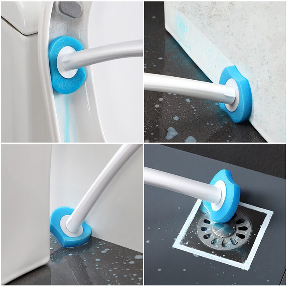 Toilet Brush Modern Hygienic Toilet Brush Clean Sanitation Toilet Brush Disposable Long Handle Cleaner Tool For Bathroom