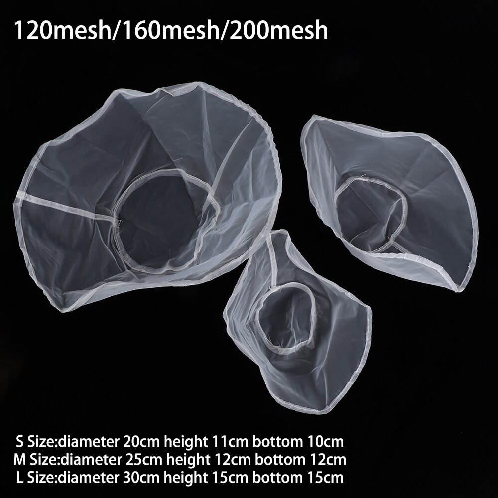 Reusable Fine Mesh Wine Strainer Juice Soymilk Nut Milk Tea Nylon Filter Bag Bowl Shape Food Coffee Filter Cheese Cloth