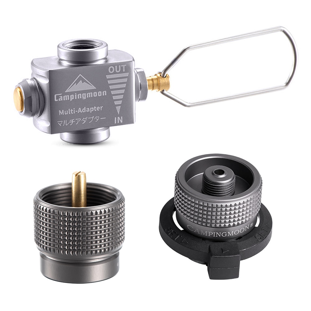 Adaptador de Gas ahorrador de Gas Plus con adaptador para estufa de Gas butano, adaptador de repuesto para estufa de Camping, utensilios de cocina para senderismo, equipo de Camping: set 6