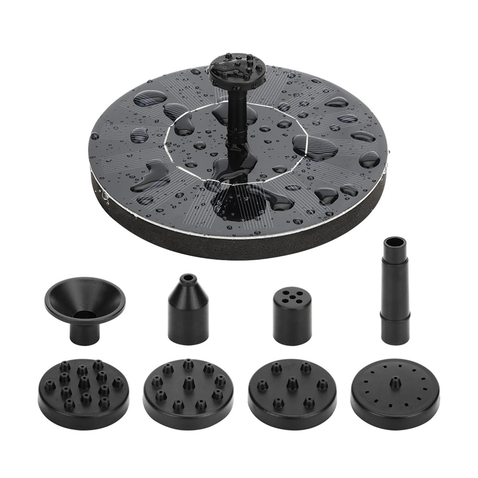 Mini Solar Water Fountain Pool Pond Waterfall Fountain Garden Decoration Outdoor Bird Bath Solar Powered Fountain Floating Water