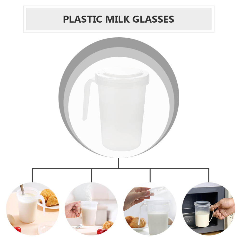 4 Pcs Cups Storage Containers Storage Glasses (Transparent)