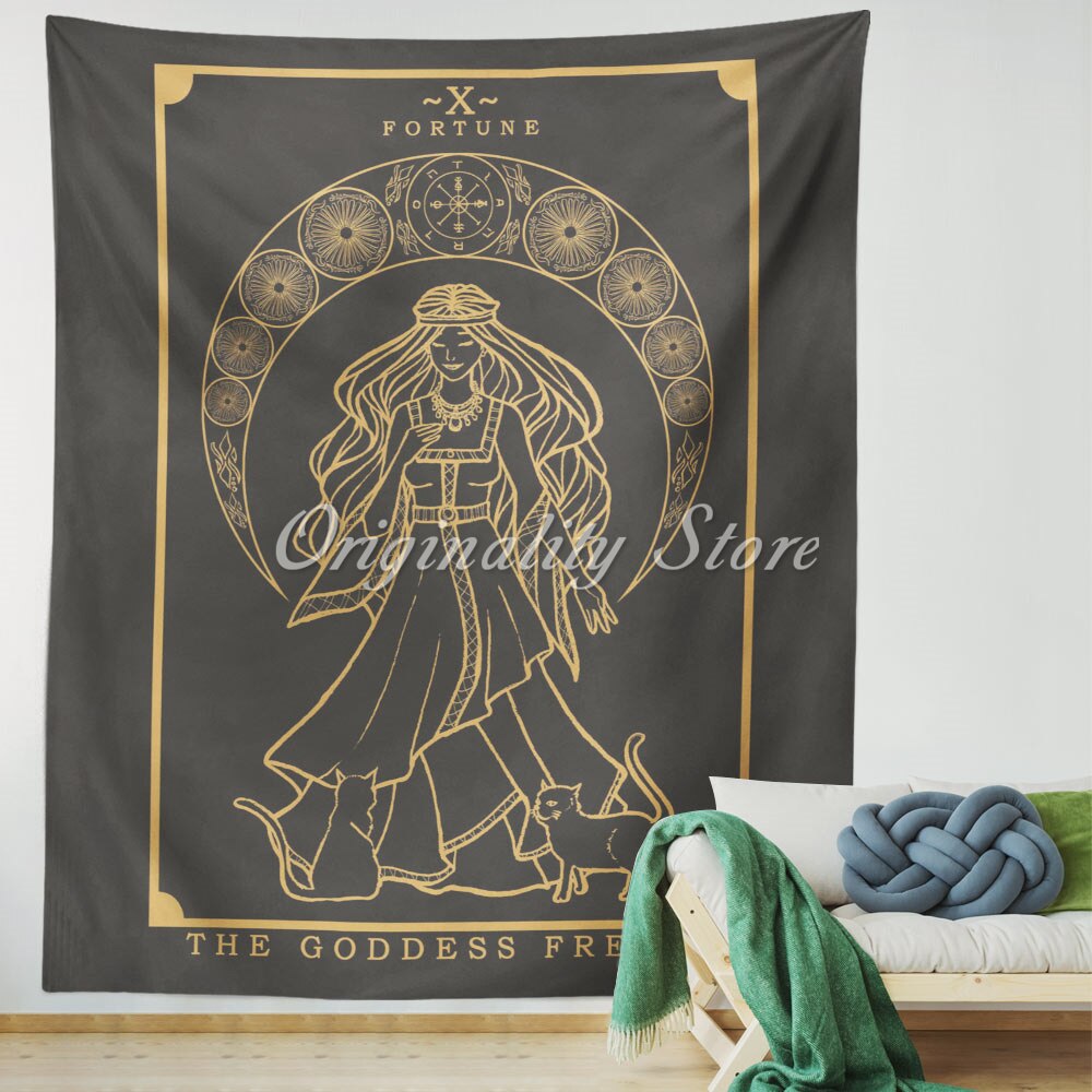 Norse Goddess Pagan Witch Wiccan Tapestry
