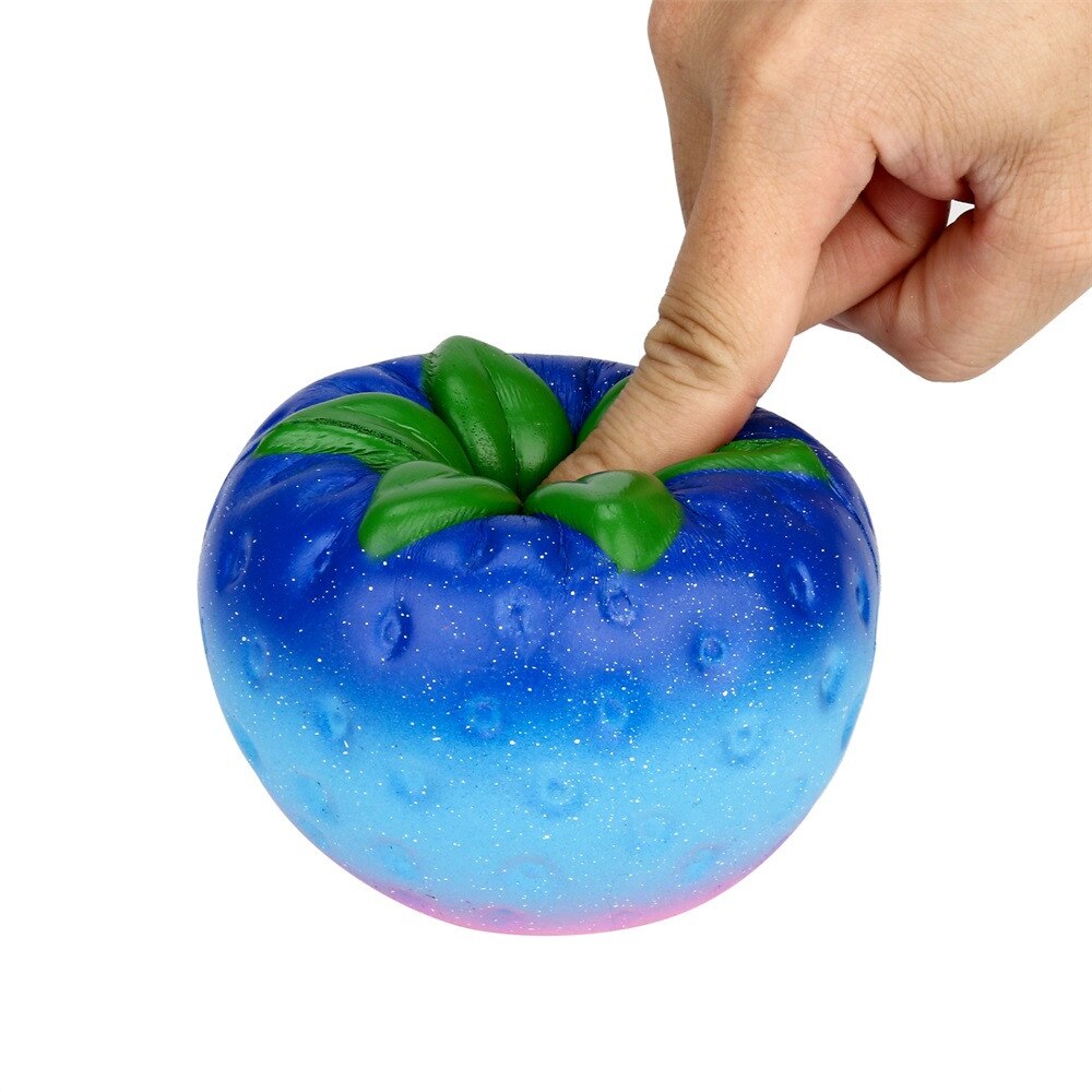 Fidget Toys 13cm Jumbo Galaxy Strawberry Scented Squishy Charm Slow Rising Stress Reliever Toy Colorful strawberries Squeeze Toy