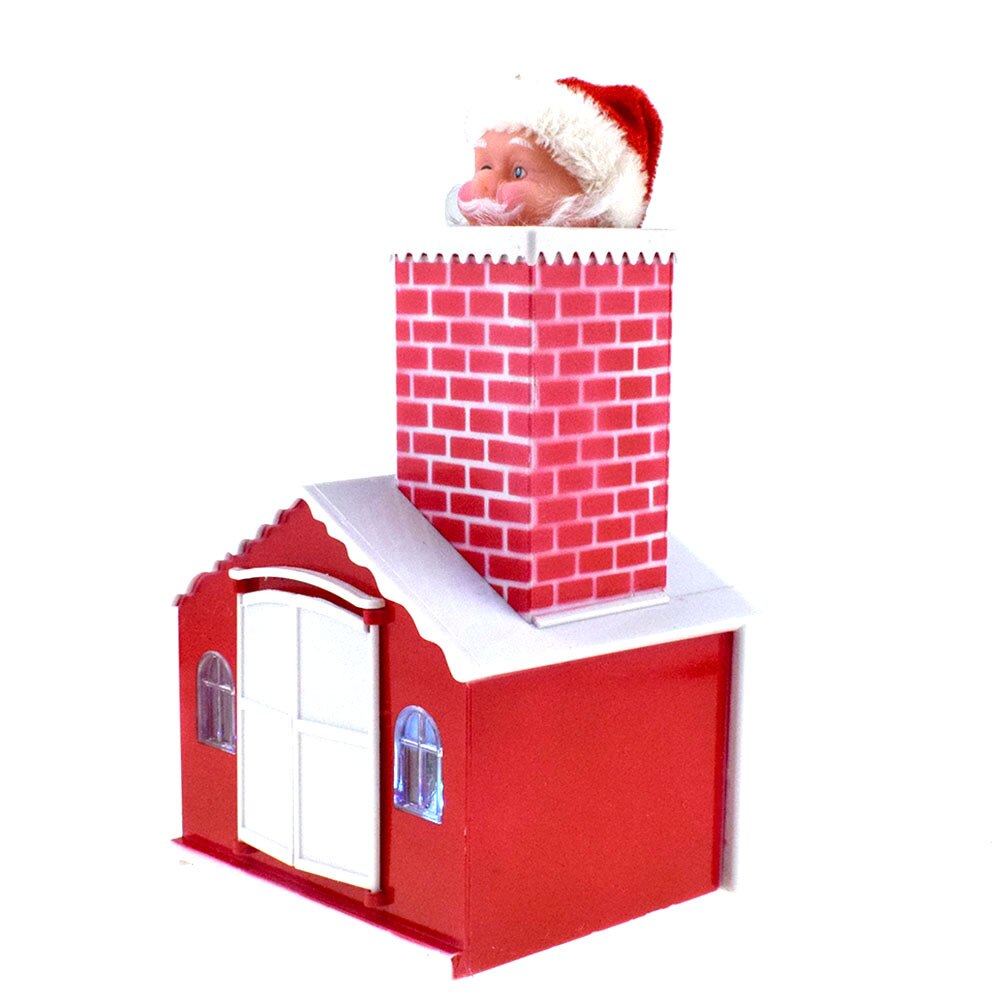 Klimmen Schoorsteen Kerstman Elektrische Speelgoed Muziek Kerstcadeau Grappige Speelgoed Voor Kinderen Jaar Party Doll
