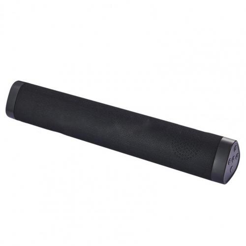Bluelans Soundbar Bluetooth Speaker Driehoek Wandmontage Subwoofer Draadloze Speaker Kaart Tv Wall Mounted Subwoofer: Black