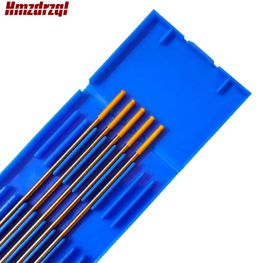Electrodo de tungsteno de lantano dorado, WL15, 3/32 x mm, "x 6", 5 unidades
