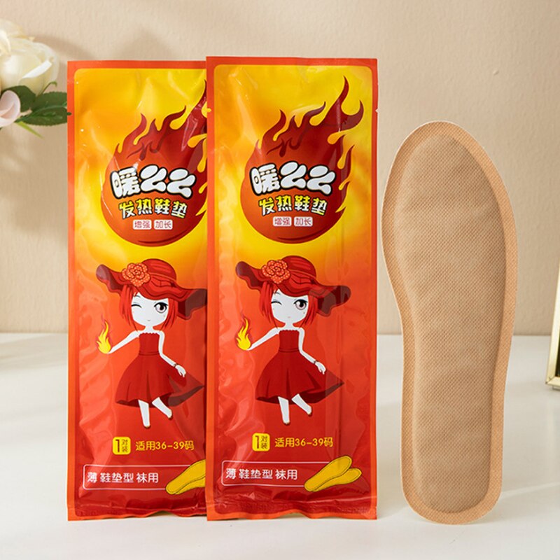 Semelles chauffantes jetables, 2 pièces, chauffe-pieds d&#39;hiver, Pack chauffant pour chaussures, chauffe-mains