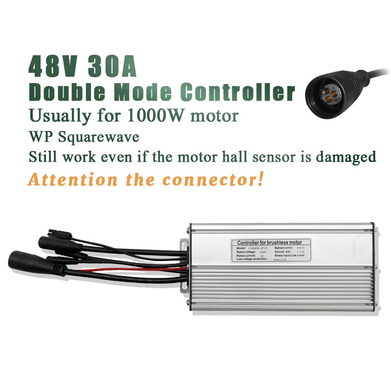 Kt Ebike Dubbele Modus Controller Kt Met Licht 36V 250W 350W 48V 500W 750W 1000W Kunteng Elektrische Fiets Lcd Led Controller