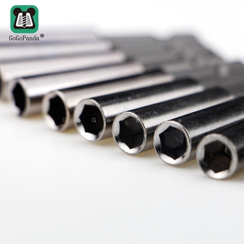 Magnetic Extension Bit Set Extensions Quick Change 1/4" 6.35mm Hex Rod Shank Long Handle 60 75 100 150 mm