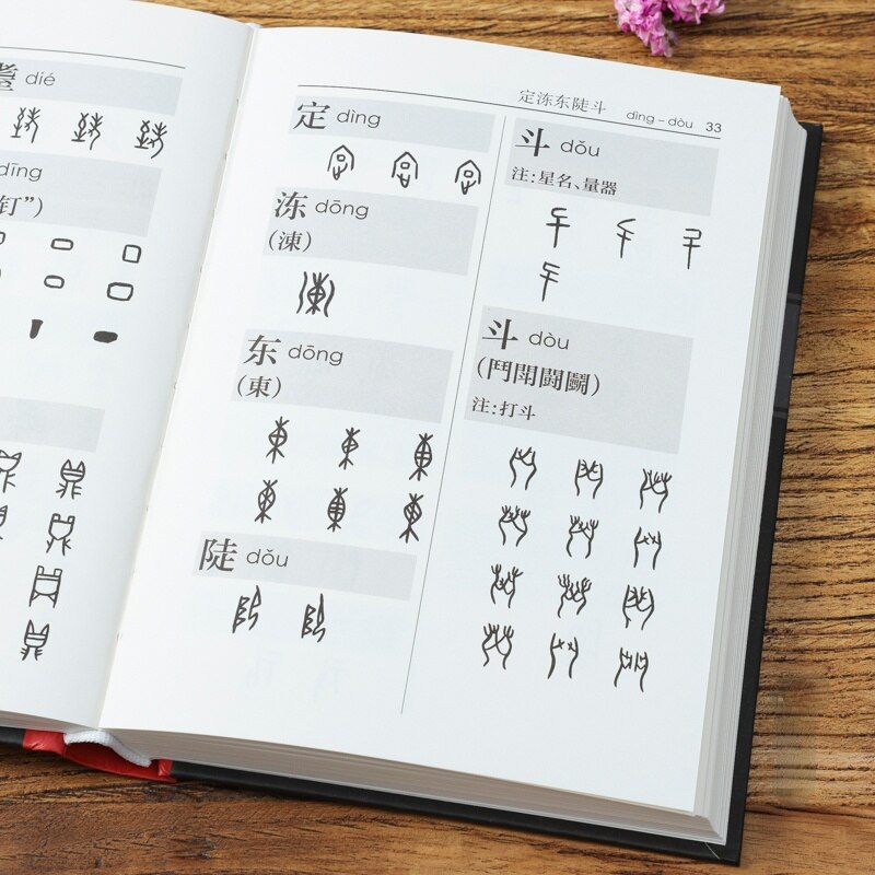Chinese Oracle Bone Script Copybook Ancient Oracle Bone Script Dictionary Calligraphy Seal Engraving Tutorials Book Pinyin Index